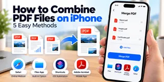 how to combine pdf files on iphone