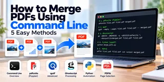 how to merge pdfs using command line