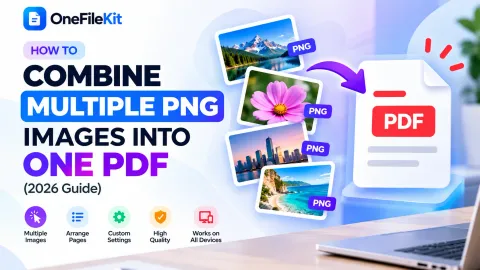 How to combine multiple PNG images into one PDF: arrange pages, custom settings and high quality on all devices