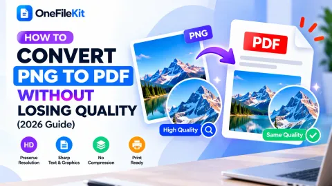 How to convert PNG to PDF without losing quality: preserve resolution, sharp text and graphics, print ready