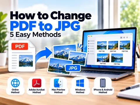 How to Change PDF to JPG: 5 Easy Methods