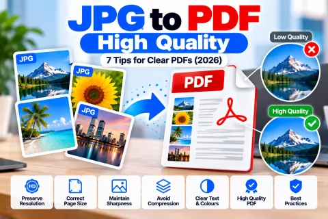 JPG to PDF high quality: 7 tips for converting images into clear PDFs