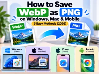 How to save WebP as PNG on Windows, Mac and mobile (2026)