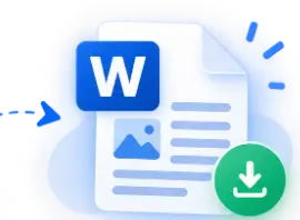 Illustration of downloading a Word file